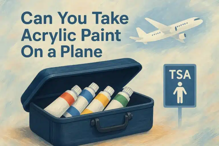 Can You Take Acrylic Paint On a Plane