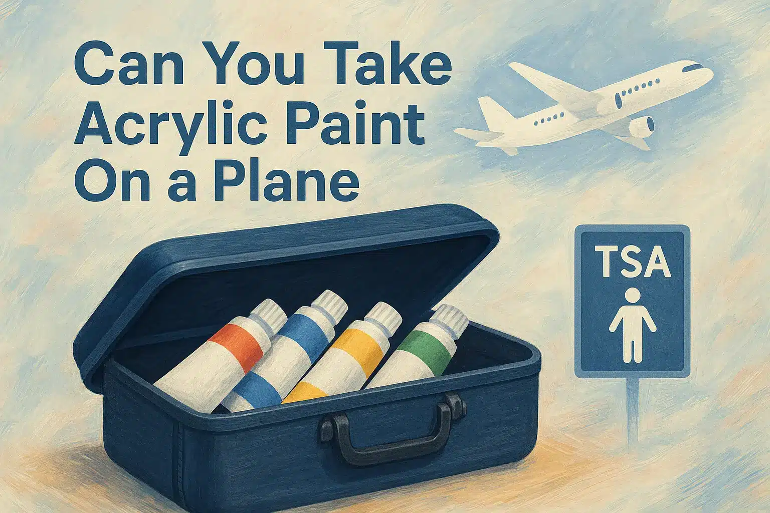 Can You Take Acrylic Paint On a Plane