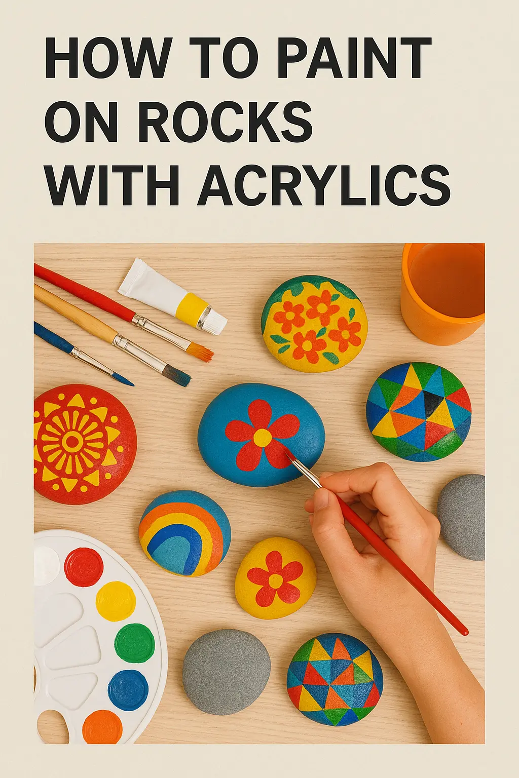 How to Paint On Rocks With Acrylics