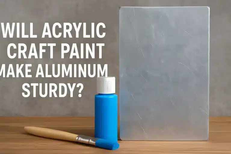 will acrylic craft paint make aluminum sturdy